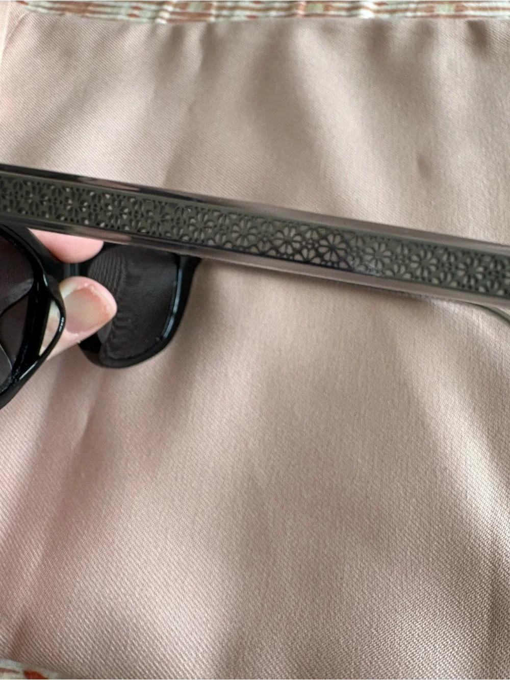 kate spade Black Cat-Eye Sunglasses with Dark Lenses